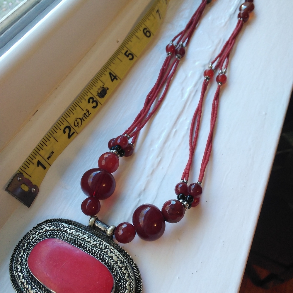 Raw Ruby Necklace - image 5